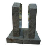 Paire de serre livres en marbre art déco