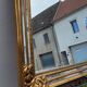 Antique 1960s gold-plated glass mirror