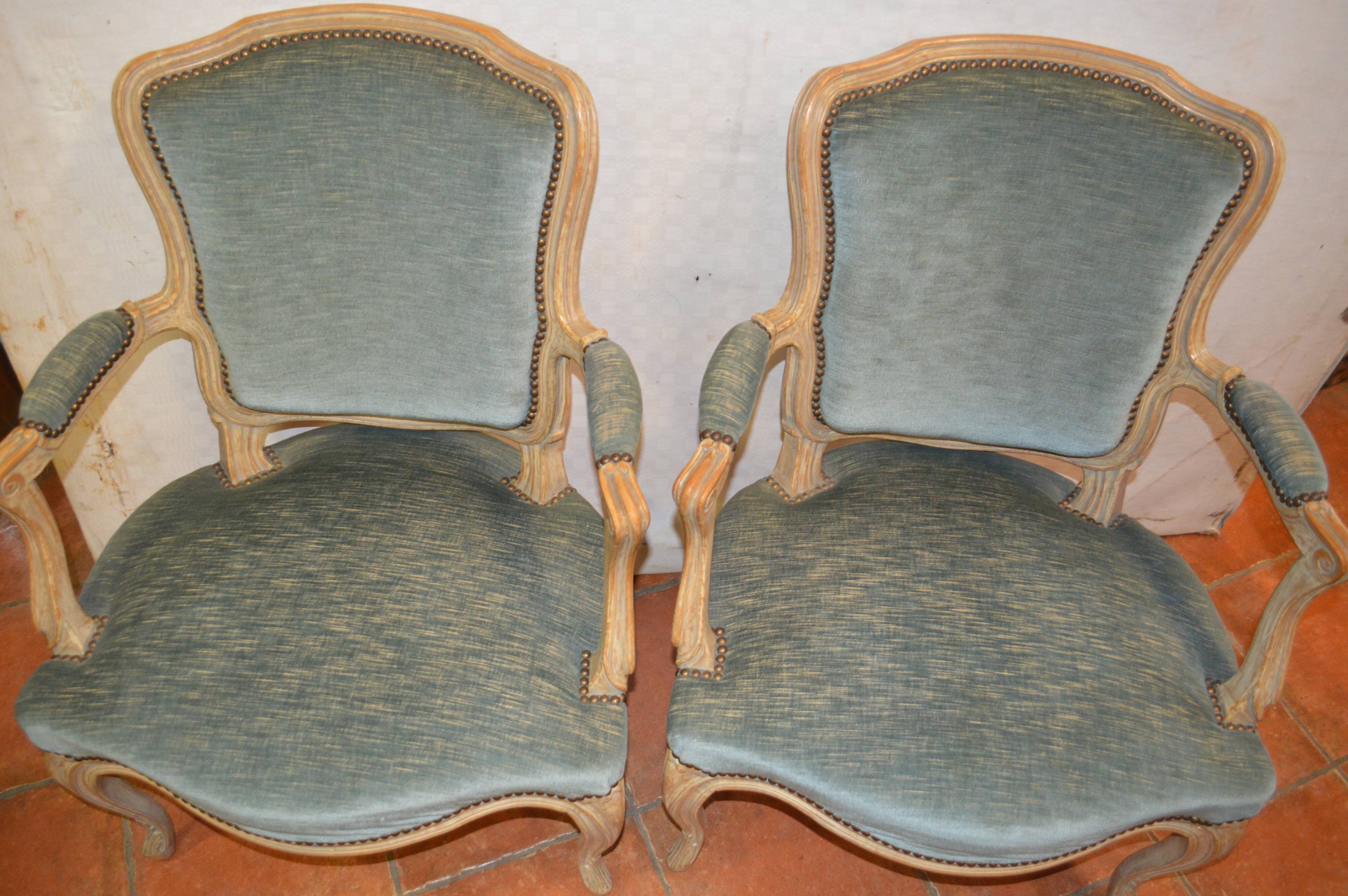 Armchairs Louis XV style