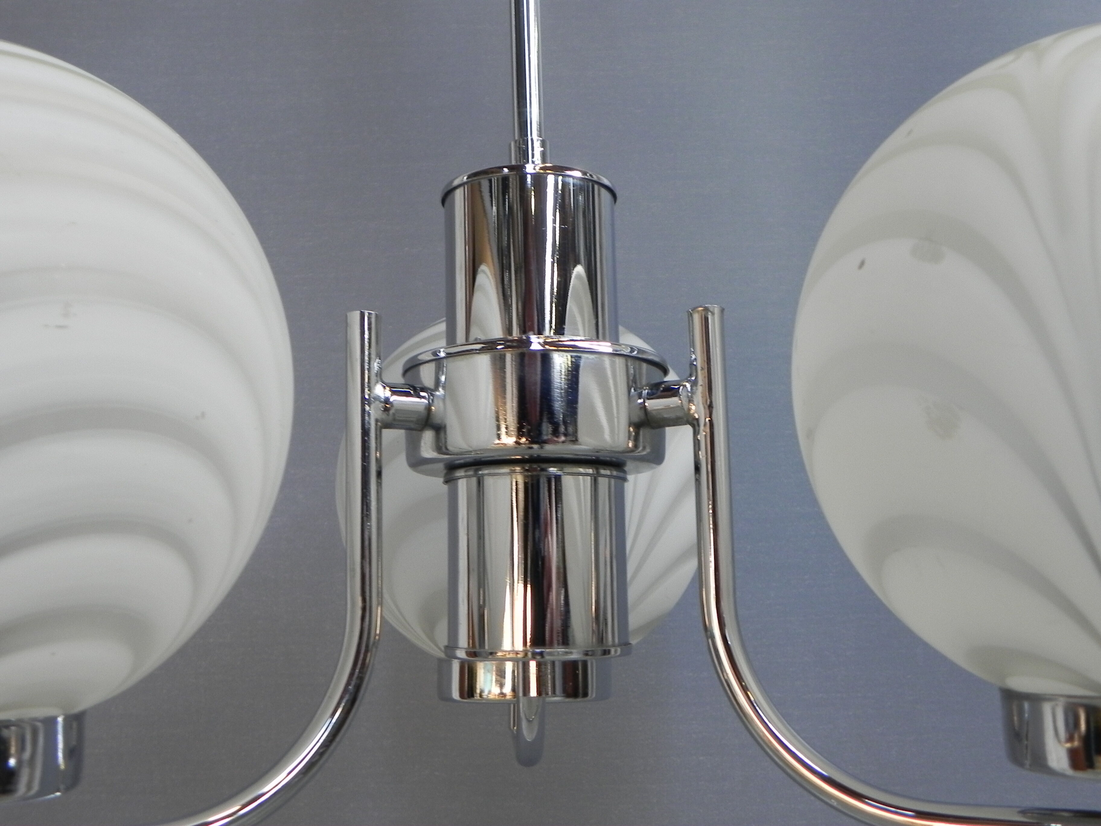 Vintage chandelier with 3 globes