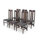 Ingram chairs by Charles Rennie Mackintosh for Cassina, 1980s, set of 6.