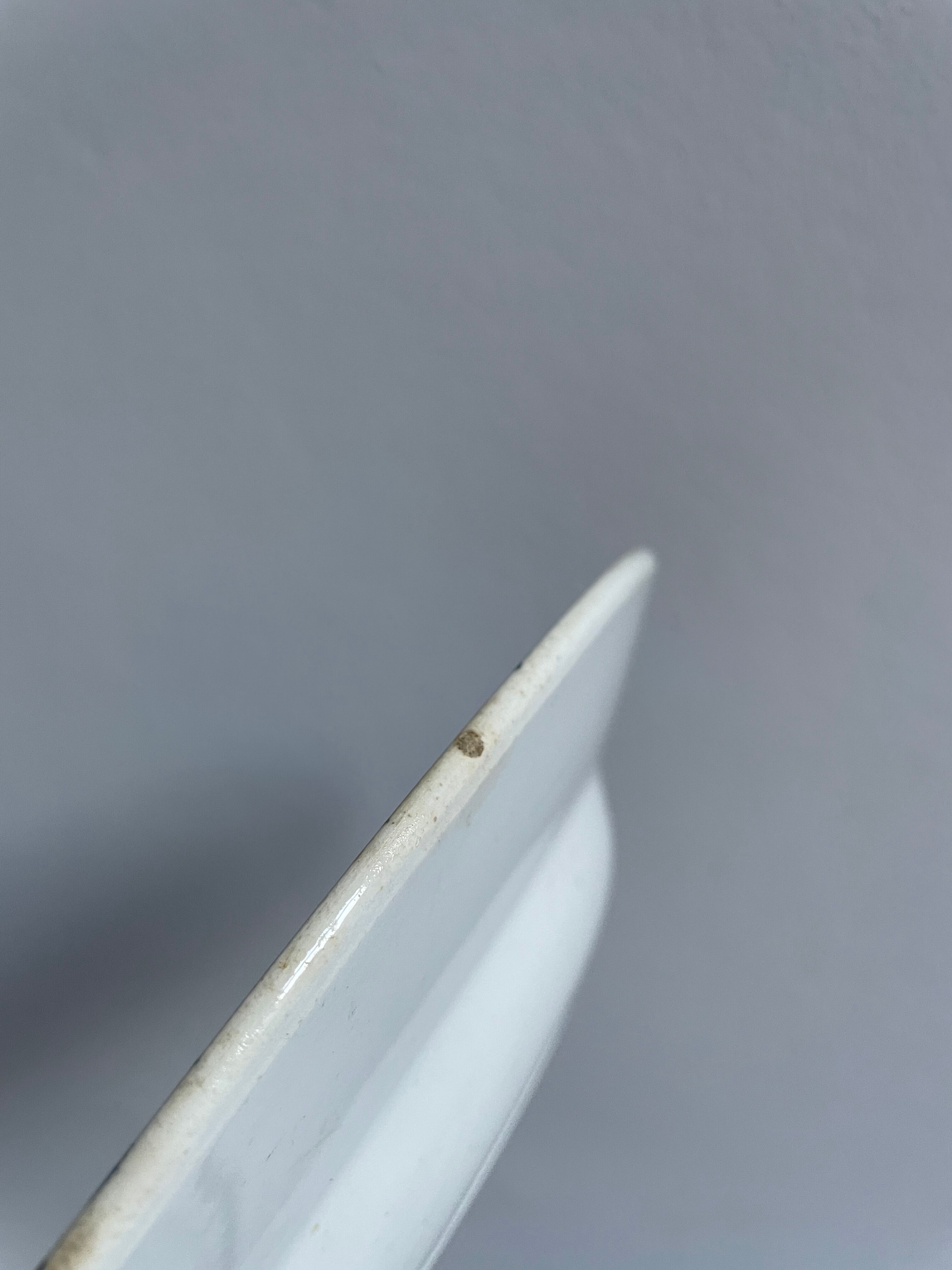 Set of 10 hollow plates Terre de Fer XIXth, model Madrid