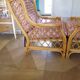 Vintage - Set of 2 woven rattan, bamboo and wood armchairs - Natural colour - 1980s