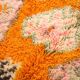Tapis marocain vintage orange 153 x 228 cm - Authentique tapis berbère fait main