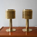 Pair of model B142 brass table lamps by Hans-Agne Jakobsson