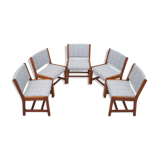 Ensemble de cinq chaises en teck, design danois, années 1970, Danemark