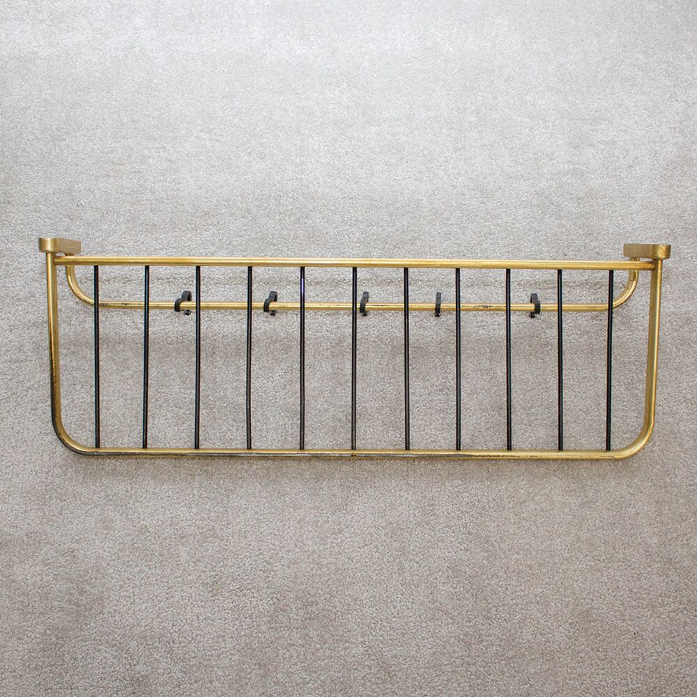 Wall coat rack made of brass