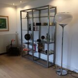 Roche-Bobois aluminium bookcase 1970