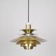 Lampe suspendue vintage danoise Lotus par Kurt Wiborg, Jeka, années 1980.
