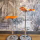 Pair of Mirima orange stools 1970s