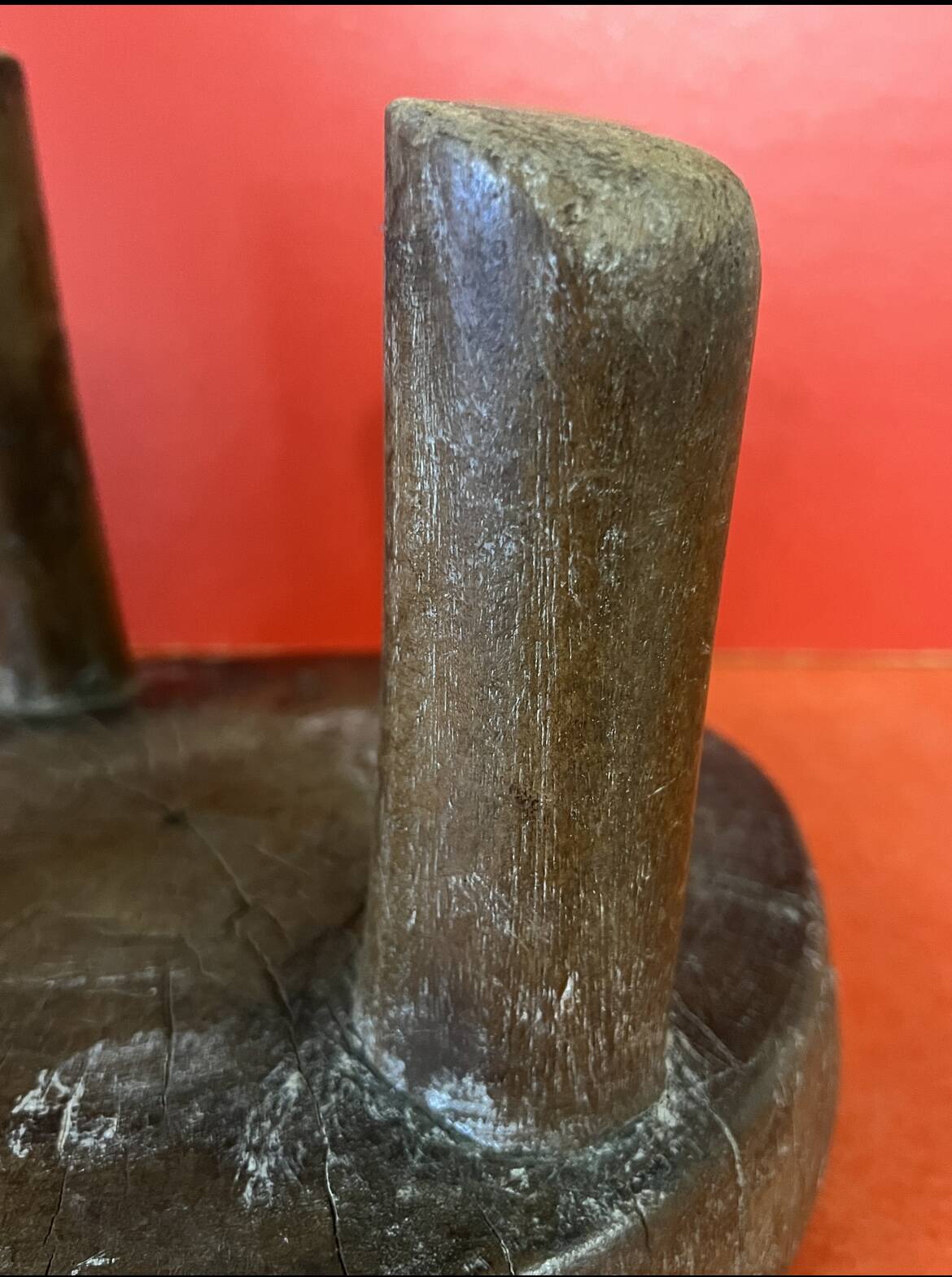 Old African wooden stool