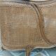 Louis XV style double cane basket bed, mid-20th century
