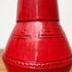 Red Italian ceramic vase from the mid-century by Bitossi, 1960s.