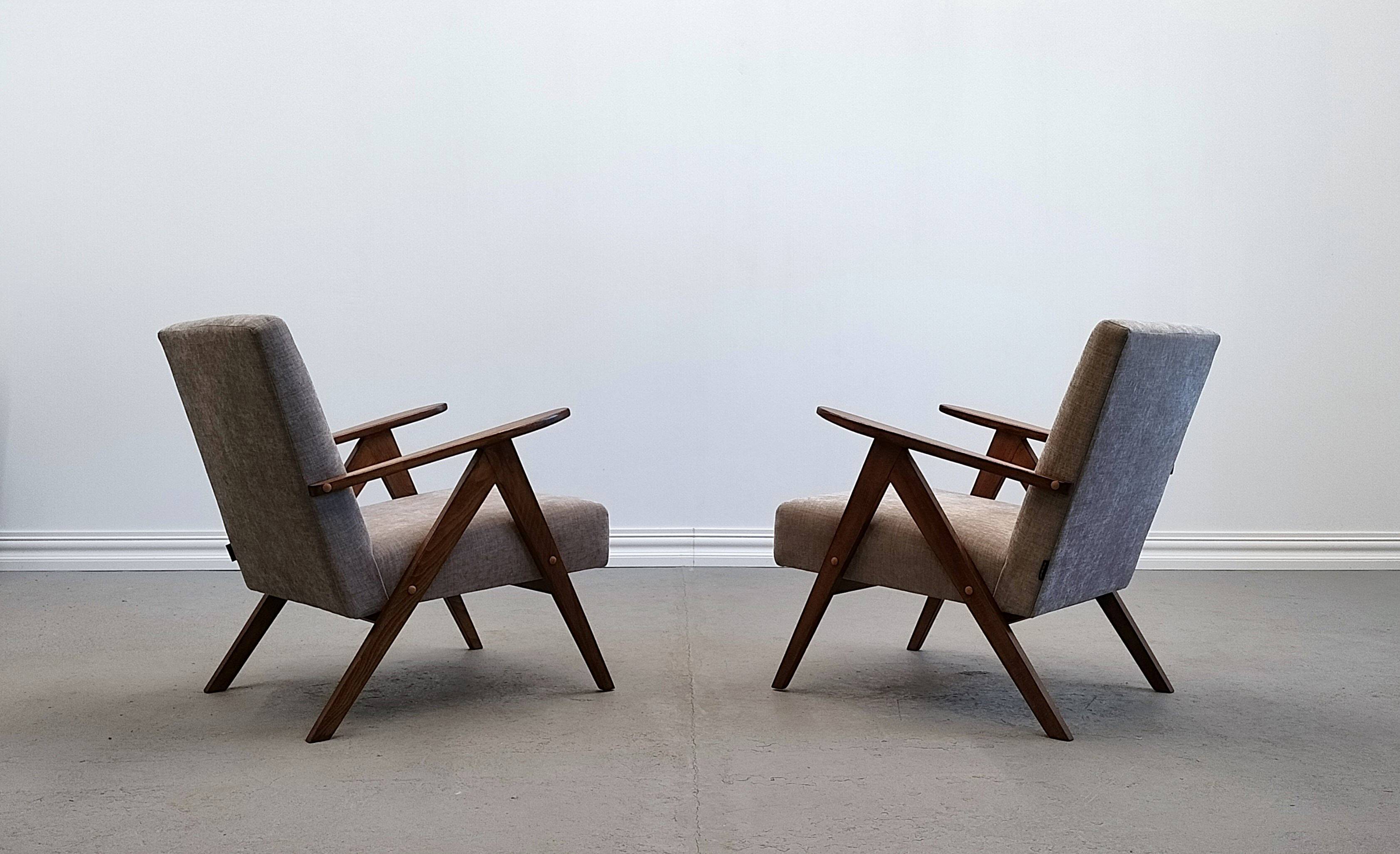 1960 Mid Century Easy Chair Model B 310 Var in Gray