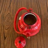 Enamelled teapot