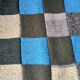 Plaid patchwork tricoté main