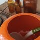 Orange juice vintage set