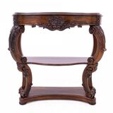 Rosewood console, France, circa 1890. After renovation.