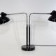 Double desk lamp, Bauhaus, by Christian Dell, model 6660 Super, original edition Kaiser Idel