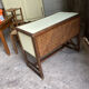 Parisian desk wicker wood bamboo