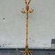 Italian Bamboo & Rattan Coat Stand — Vintage, 1970s
