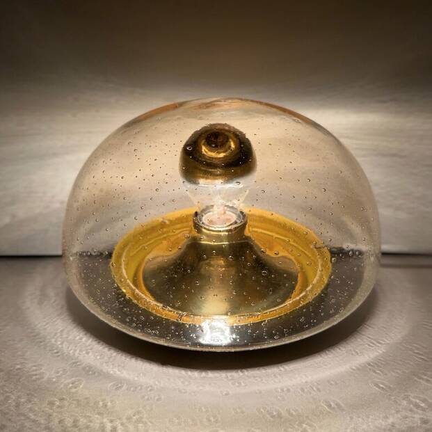 Wall lamp by Limburg Glashütte, Modernist lamp