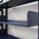 Restored Congresso modular metal bookcases LIPS VAGO 1970s, set of 2