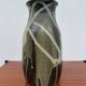 Stoneware vase with drips in the style of Jean Pointu