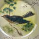 Dessert service signed Costa Diaz, 6 plates, Catalan earthenware 1950.