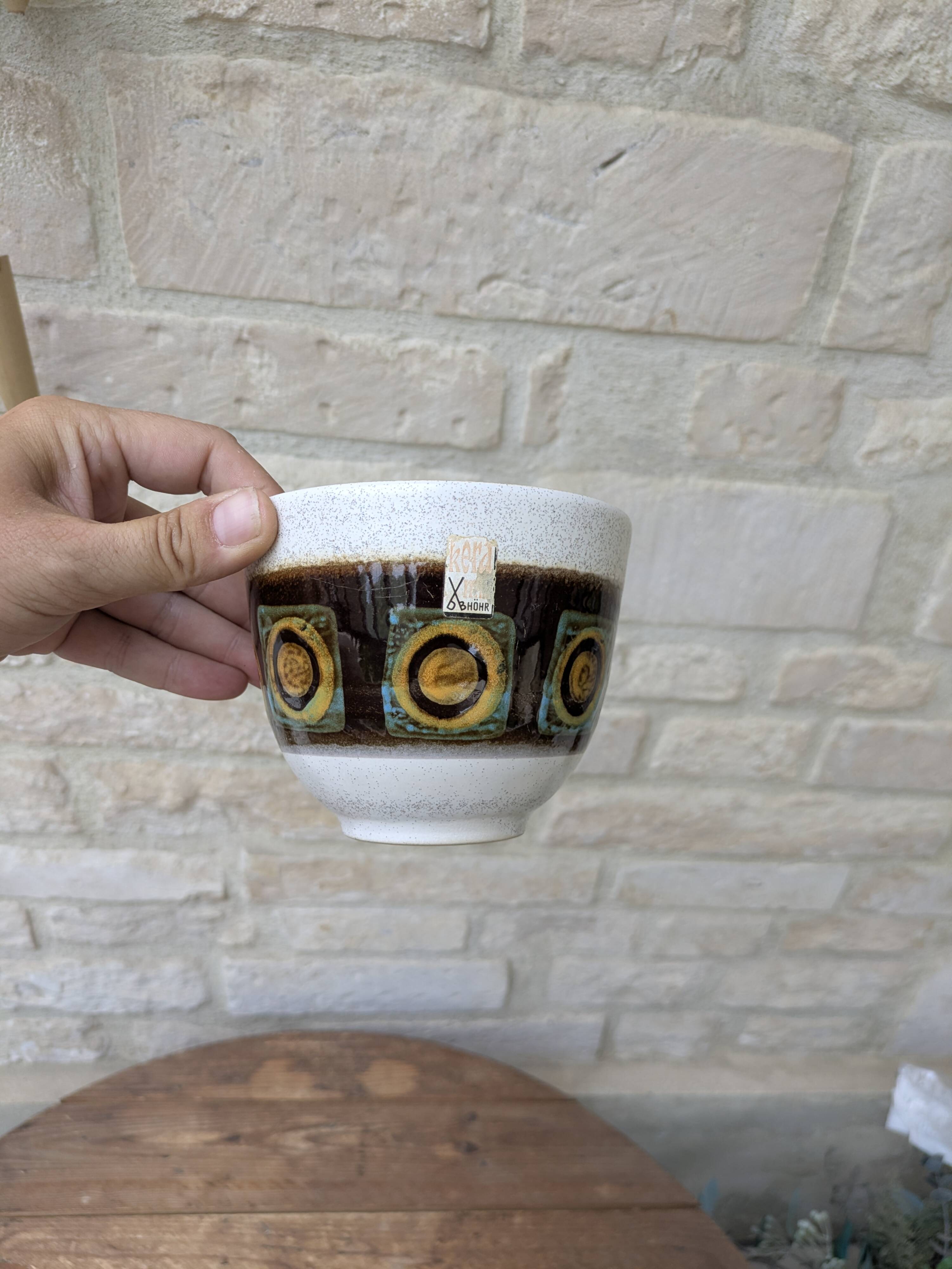 Vintage ceramic bowl West Germany Kera DB Höhr Dümbler & Breiden