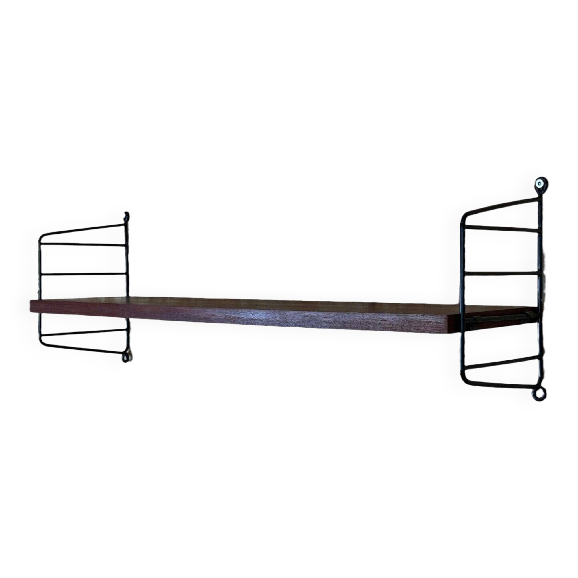 60s 70s teak string shelf module by Kajsa & Nils “Nisse” Strinning Sweden 60s