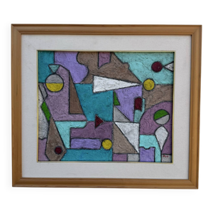Tableau abstrait géométrique
