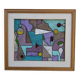 Tableau abstrait géométrique coloré