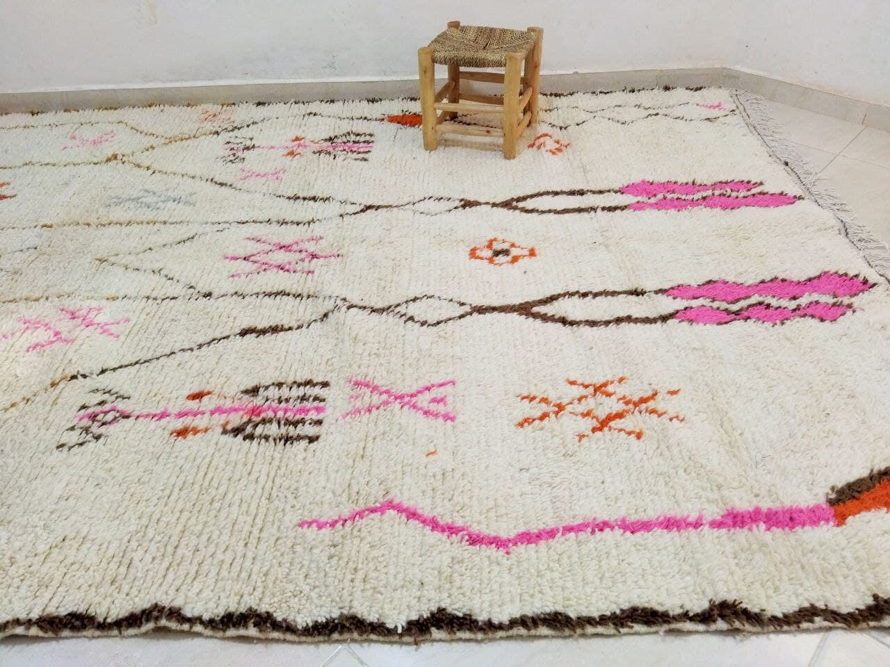 Tapis berbère abstrait 285 x 200 cm