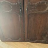 Pair of old walnut doors