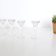 Set de 4 verres à liqueur, verre à pieds, vintage