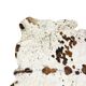 Tapis vintage en cuir de vache