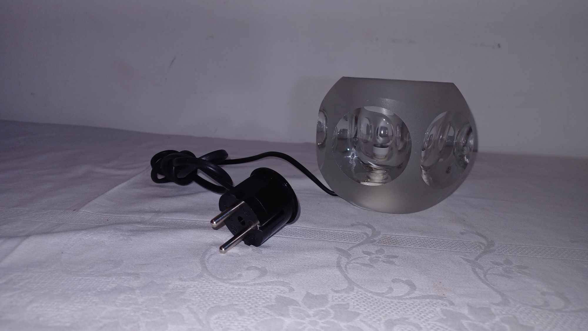 Glass table lamp by Peill and Putzler, 1970s