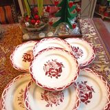 8 assiettes anciennes sarreguemines