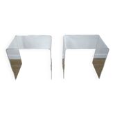 Tables d'appoint/nuit plexiglas