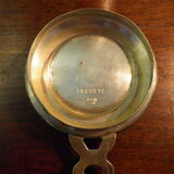 2 teapots and 2 glass supports, mills 36 goldsmithing, silver metal with hallmark