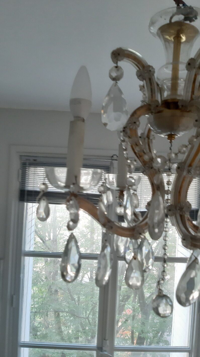 Small crystal chandelier