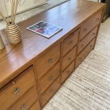 XXL golden oak craft furniture from the 50s