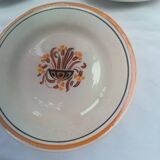6 Creil Montereau dessert plates