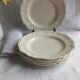 🌿 6 antique Sarreguemines ivory fretwork plates