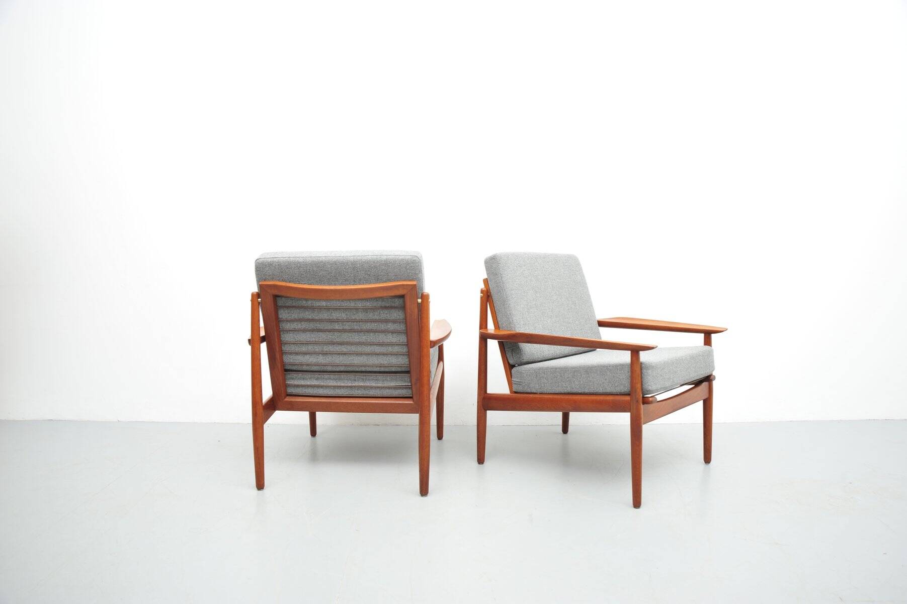Vintage teak armchairs by Glostrup, 1950s
