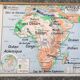School map africa physical vidal lablache 16 vintage