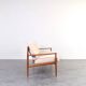 Mid-Century Danish Teak & Wool Sofa by Grete Jalk for France & Søn