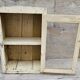 Antique Art Deco wall display cabinet in Burmese teak.