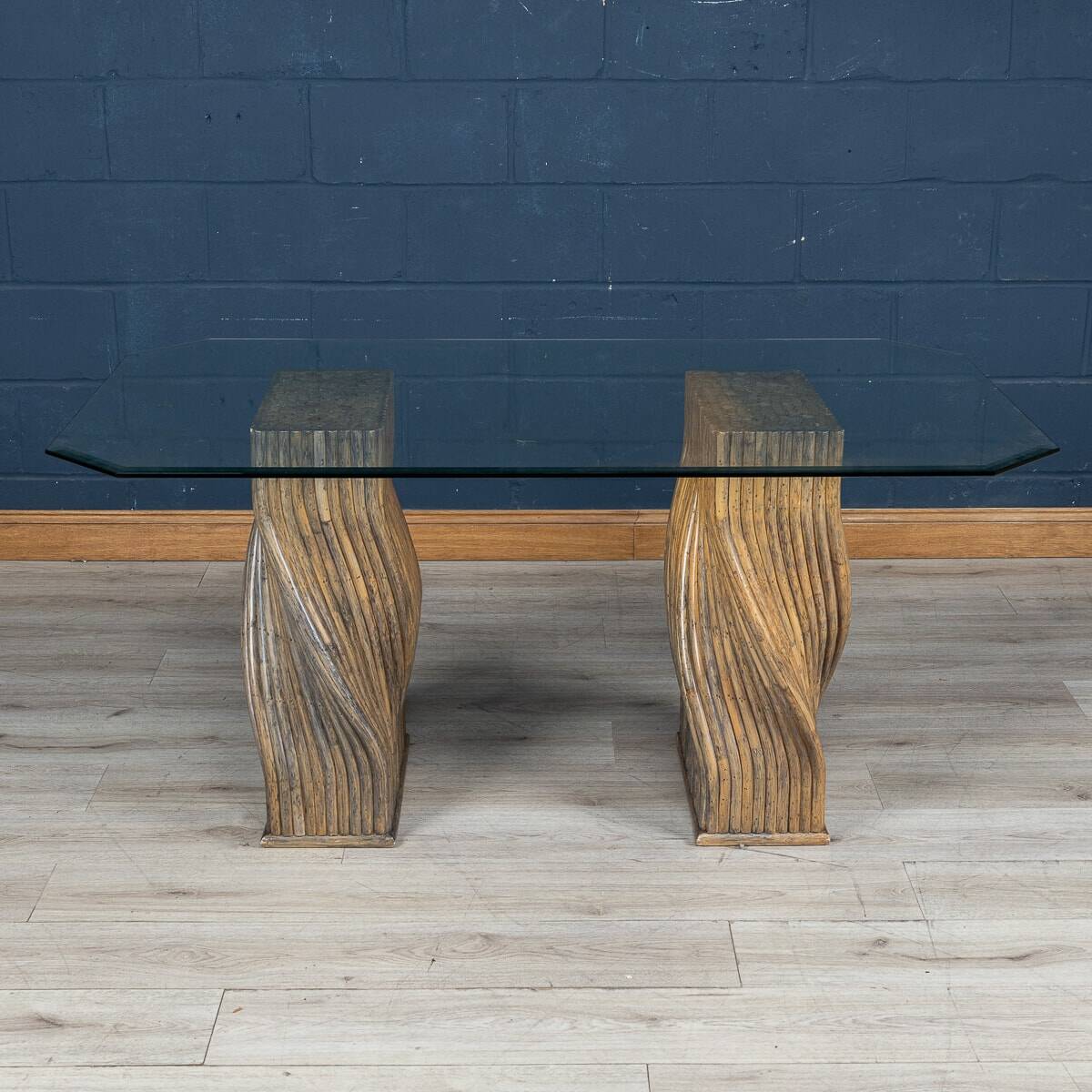 20thc american dining table & four chairs by mcguire